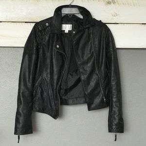 Faux leather jacket